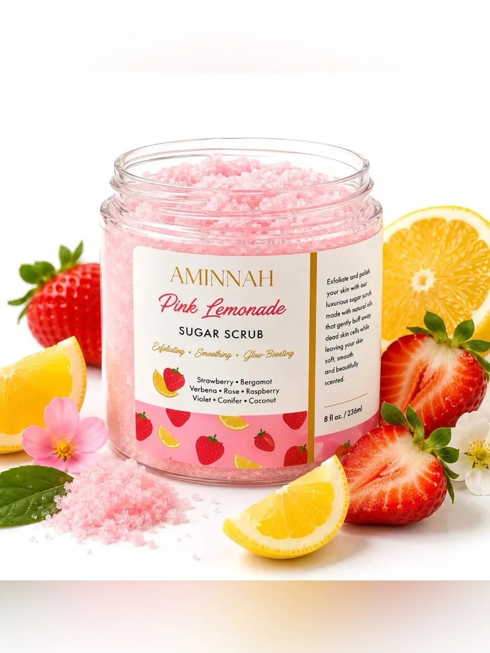 Aminnah Pink Lemonade Sugar Scrub